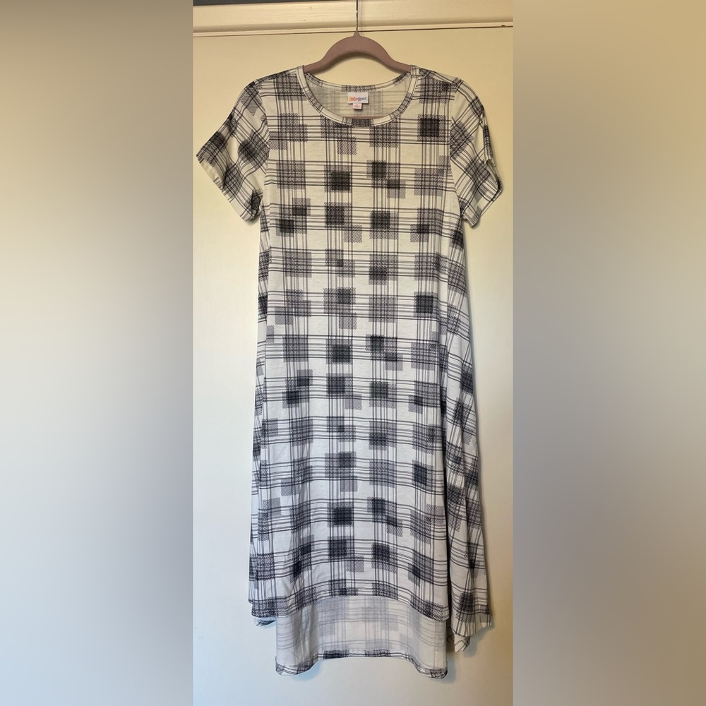 LuLaRoe White and Black Carly Dress